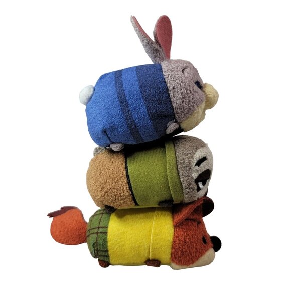 Disney Zootopia Mini Plush Lot Flash Slothmore Nike Wilde Judy Hopps Tsum Tsum - Picture 4 of 8